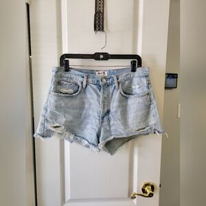AGOLDE Parker Vintage Cut Off Shorts Swapmeet Distressed Button Fly Size 29